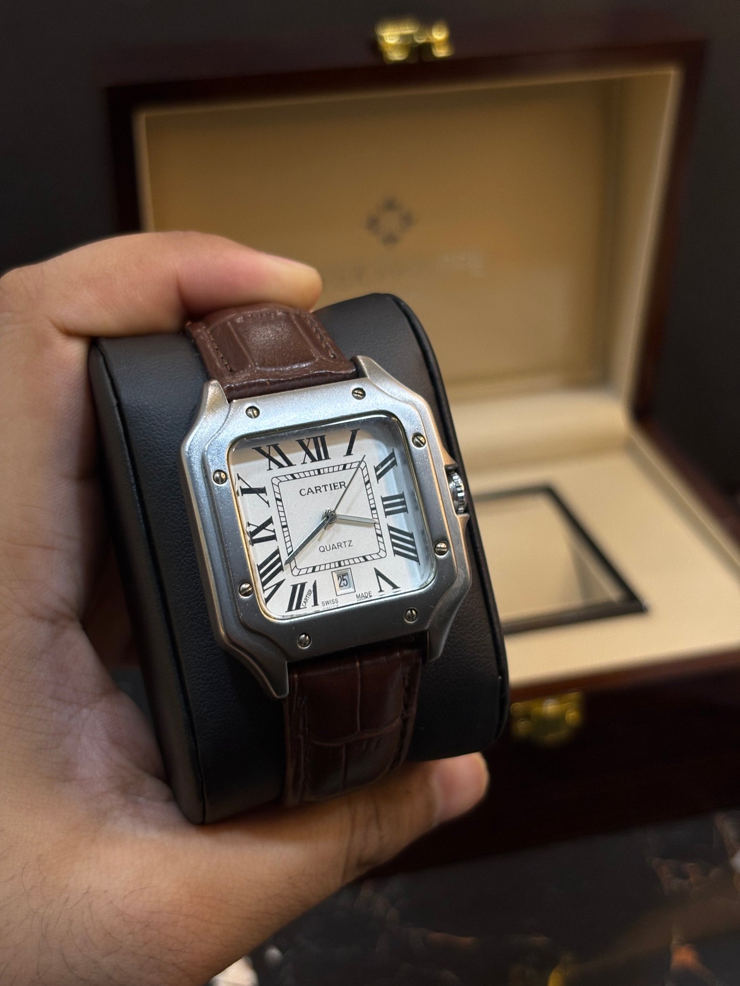 SANTOS-DUMONT WATCH ( Brown Belt )