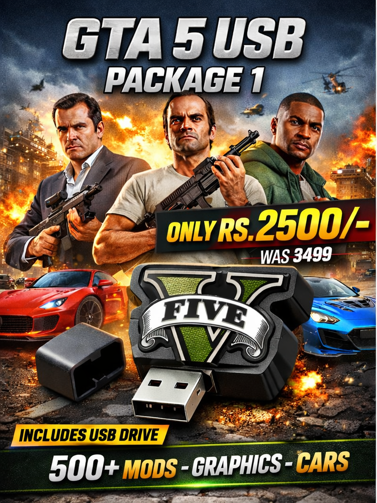 GTA 5 Package 1 (500+Pakistani Mods)