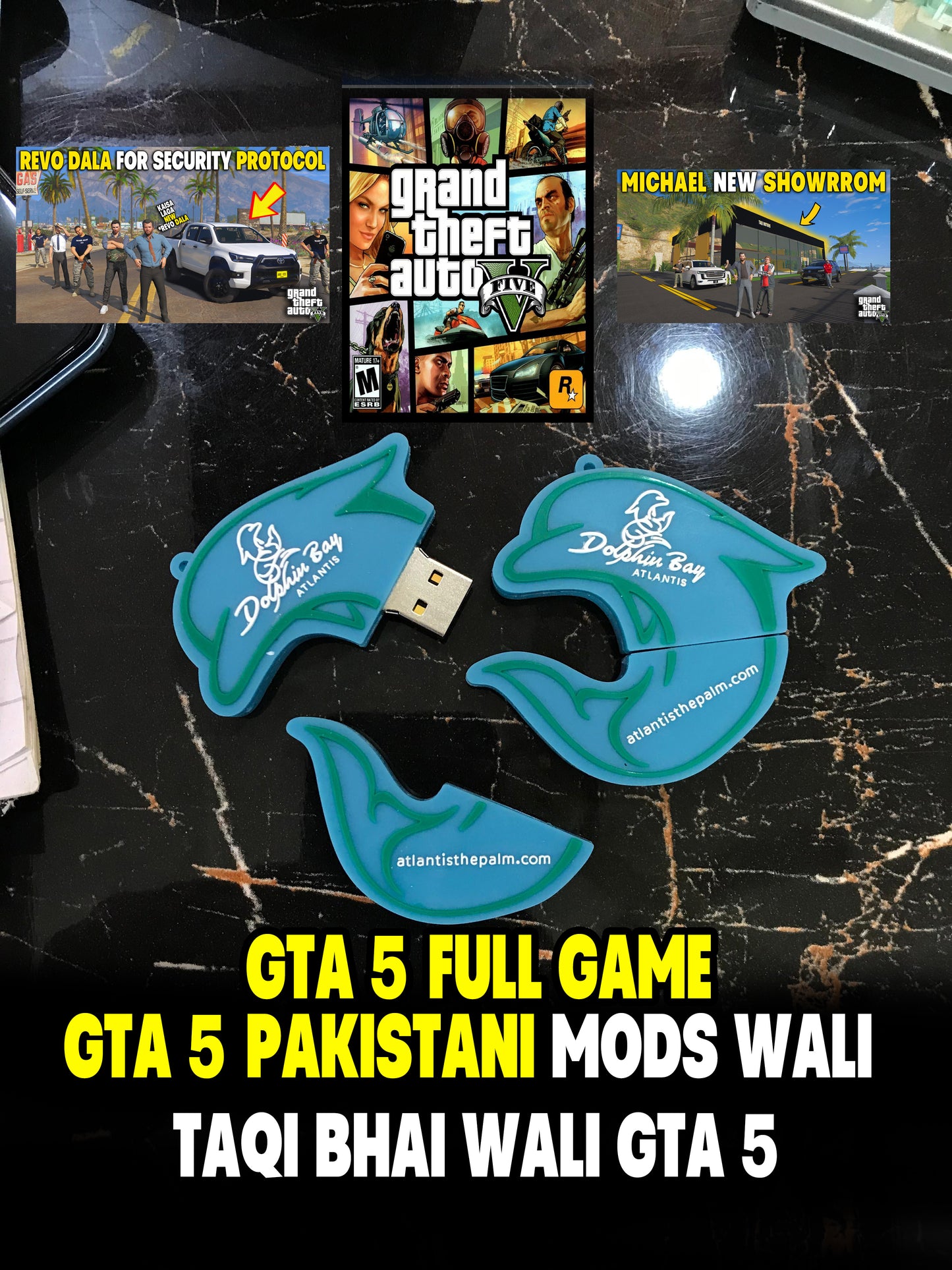 GTA 5 USB FULL GAME with 1500 Mods ( PAKISTANI MODS )