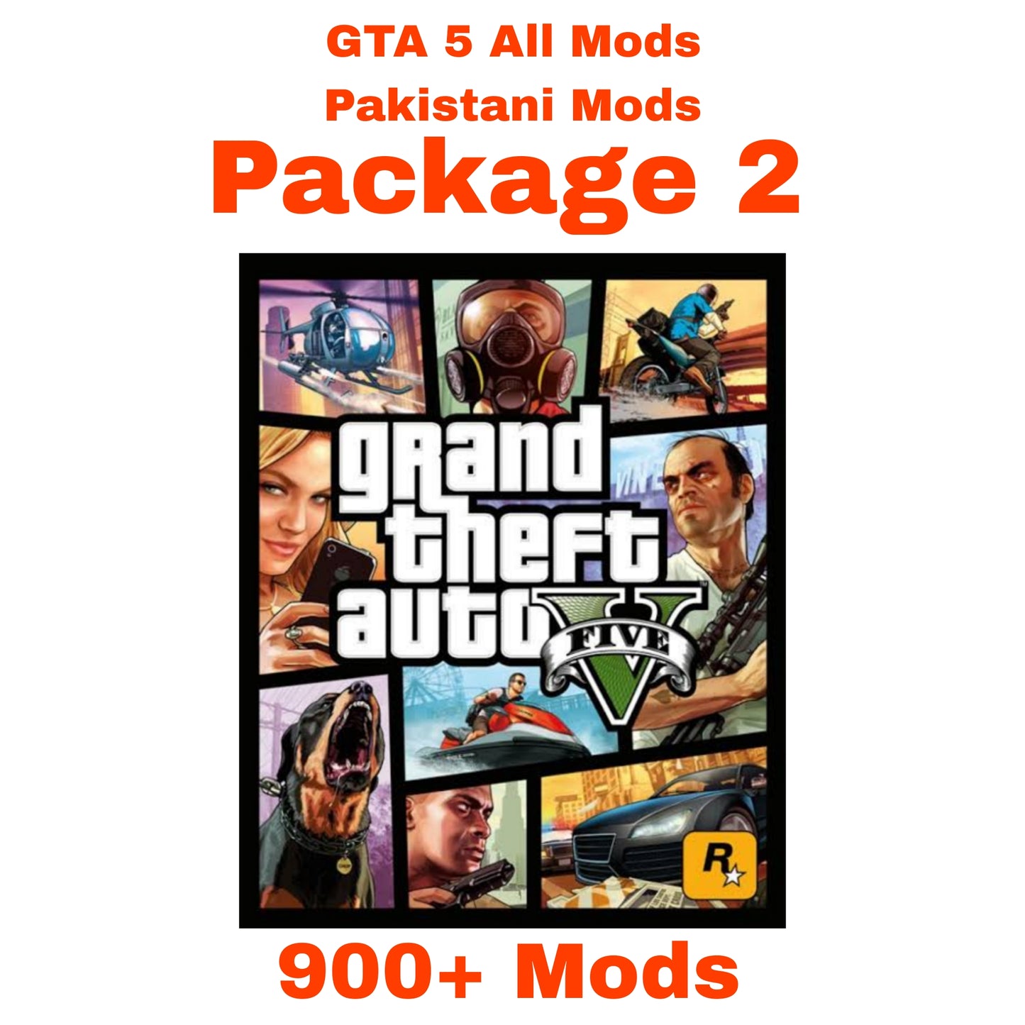 GTA 5 Package 2 (900+Pakistani Mods )