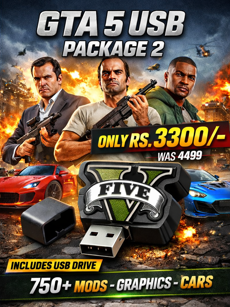 GTA 5 Package 2 (900+Pakistani Mods )